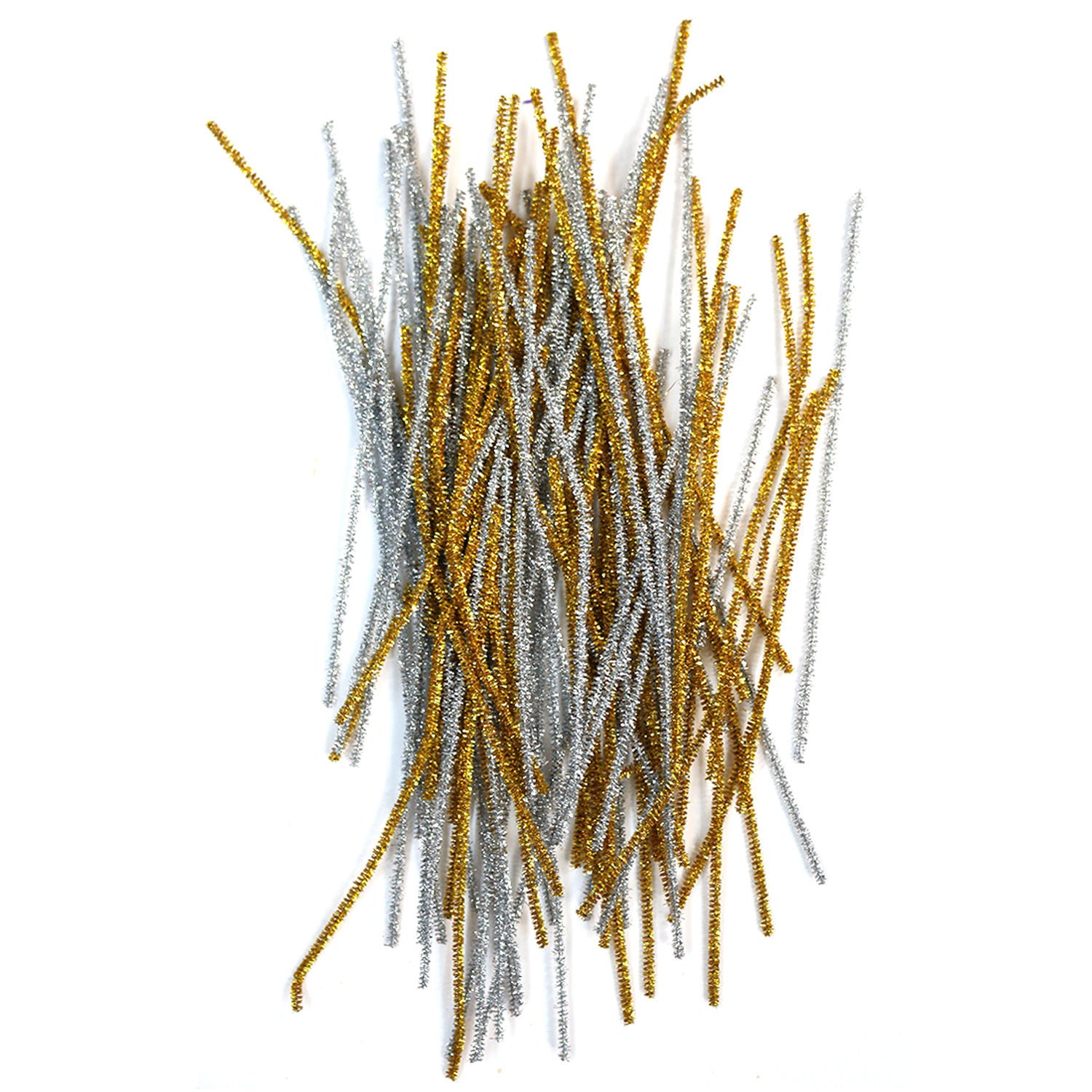Pack of 100 White Eid Arts & Craft Pipe Cleaners