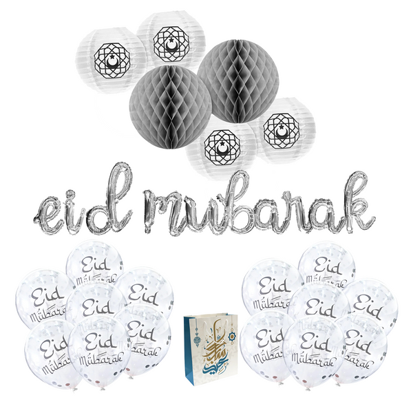 White & Silver Decorations Set £9.99 with Gift Bag