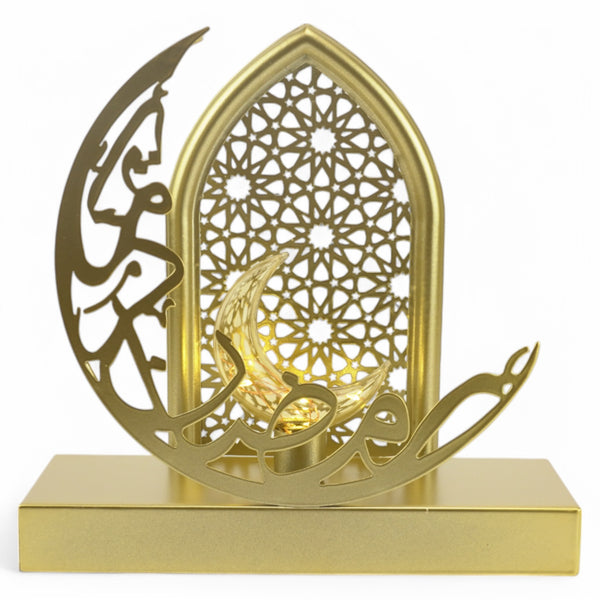 Arabic Crescent Moon With Masjid Arch Decorative LED Light (24652-5)