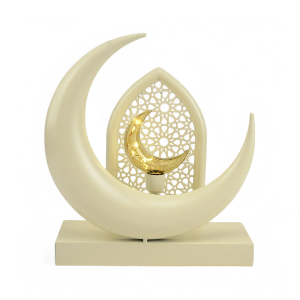 Ivory Crescent Moon LED with Arch Design Light (24653-2)