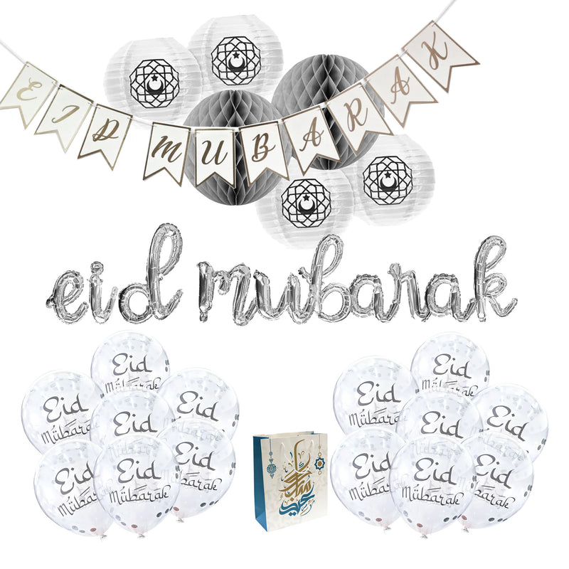 White & Silver Decorations Set £9.99 with Gift Bag